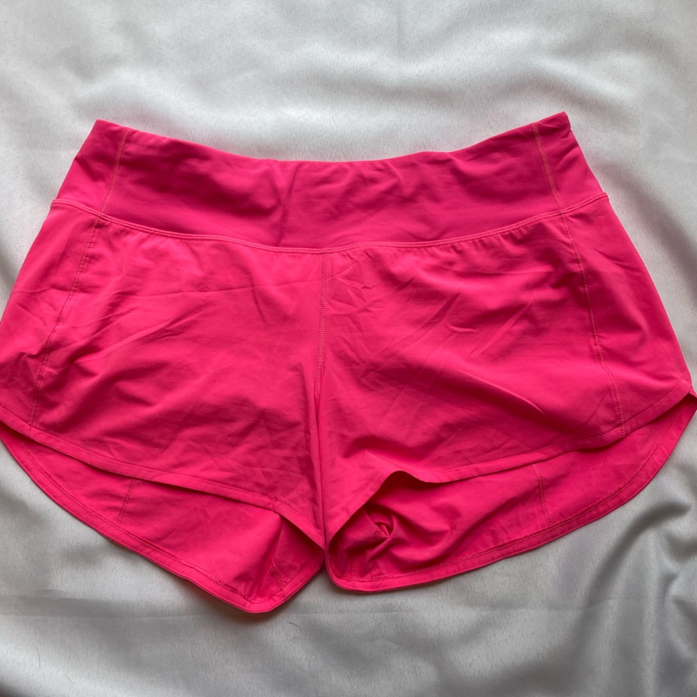 Lululemon Speed Up Short 4” Highlighter Pink